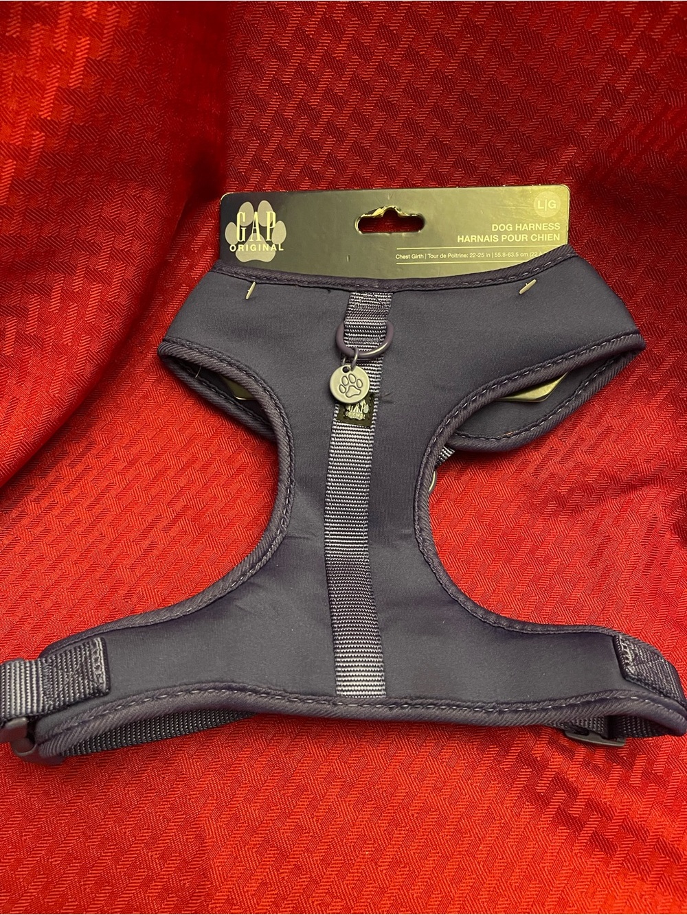 GAP Navy Blue Padded Dog Harness